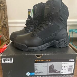 Magnum Stealth Force 8.0 SZ WPI Boots - Black Men's Size 8.5 NWT